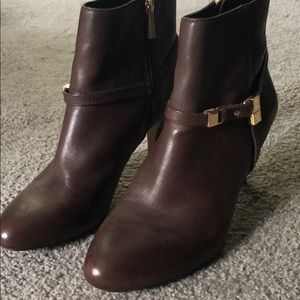 Brown Vince Camuto booties